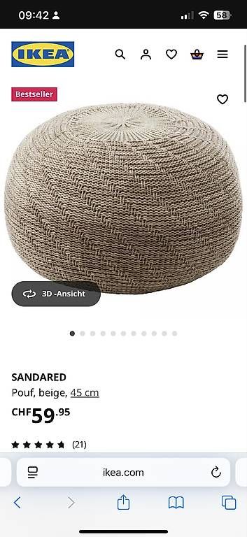 Ikea Sgabelli: Ikea Pouf – Usato da Oppligen venduto da Snowy_24 2