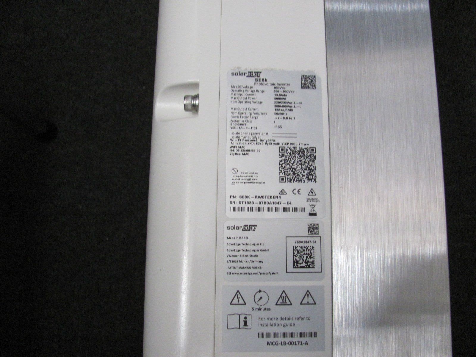 SolarEdge Inverter: Wechselrichter SolarEdge SE8K – Usato da Uznach venduto da Bimbolino 3