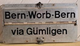 SBB - VBW - " BLAUES BÄHNDLI " - Zugschild - 50 x 27 cm