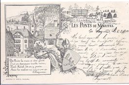 LES PONTS de MARTEL, carte Oscar Huguenin