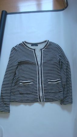 Jäckchen MaxMara Weekend schwarz-weiss Strick Gr. 34