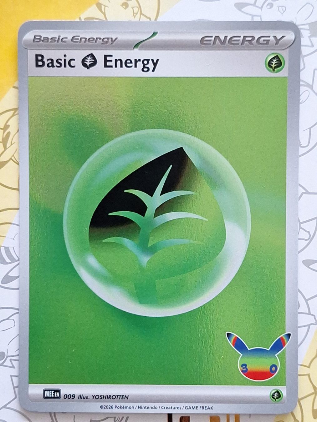 Pokémon Carte collezionabili: Grass - Basic Energy Holo - 30th Celebration Pokémon – Usato da Altstätten SG venduto da GGsGameshop