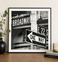 Bild Glas Broadway 50 x 50 cm