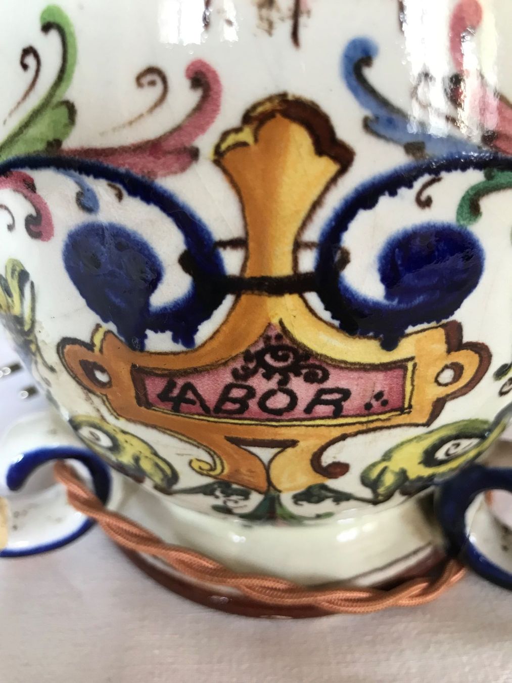 Lampade: Faience Pied de lampe/ Lampenfuss/ Base lampada – Usato da Fribourg venduto da SD1910 4