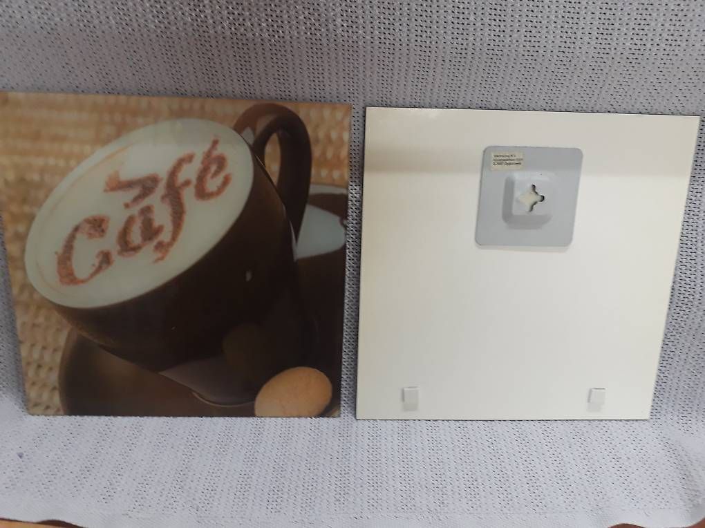 Foto & Immagini: 2 x Glasbilder Cafe 30 x 30 cm – Usato da Schwerzenbach venduto da seb_y79w 4