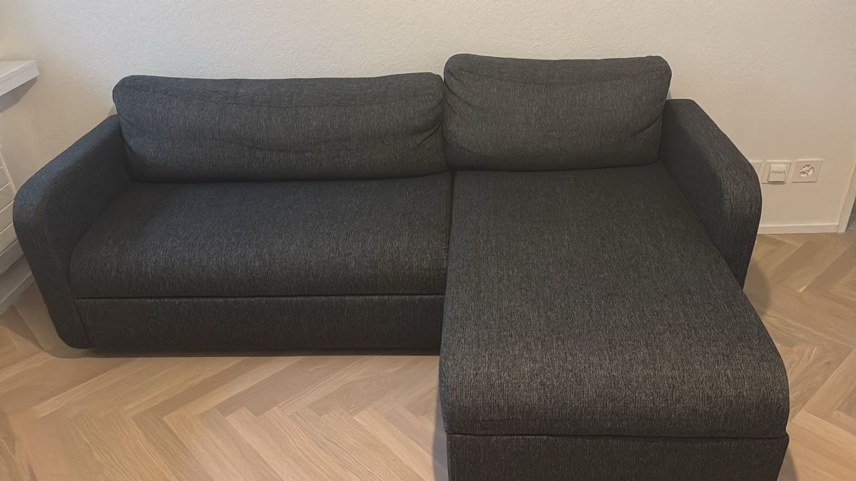 Jysk Sofas: Sofa bed dark grey L-shape good condition – D'occasion à Basel par rad_8wjn 1