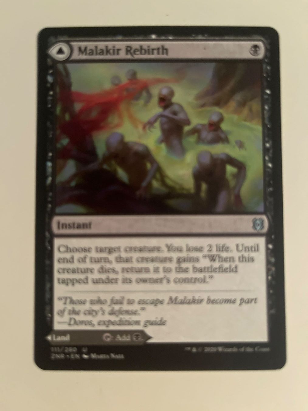 Magic The Gathering Carte collezionabili: 1 x Malakir Rebirth - Magic: The Gathering - MtG – Usato da Kriens venduto da Shadi1980