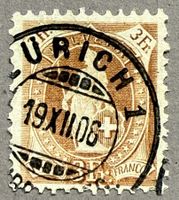 100B Vollstempel Zürich 1, SBK 140.-