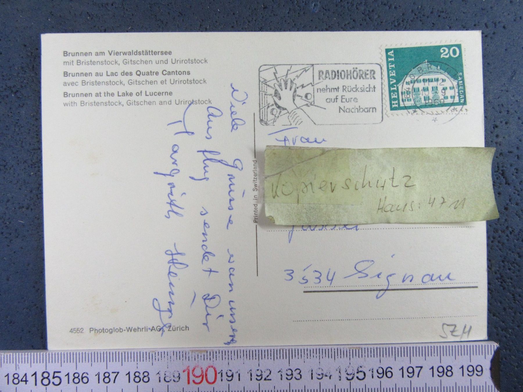 Cartes postales: BRUNNEN LUFTBILD SZ AK 1959 – D'occasion à Ettingen par Hausi4711 1