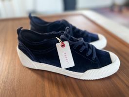 ESPRIT Sneaker Samt Dunkelblau Gr.39 - NEU (NP 79,-)