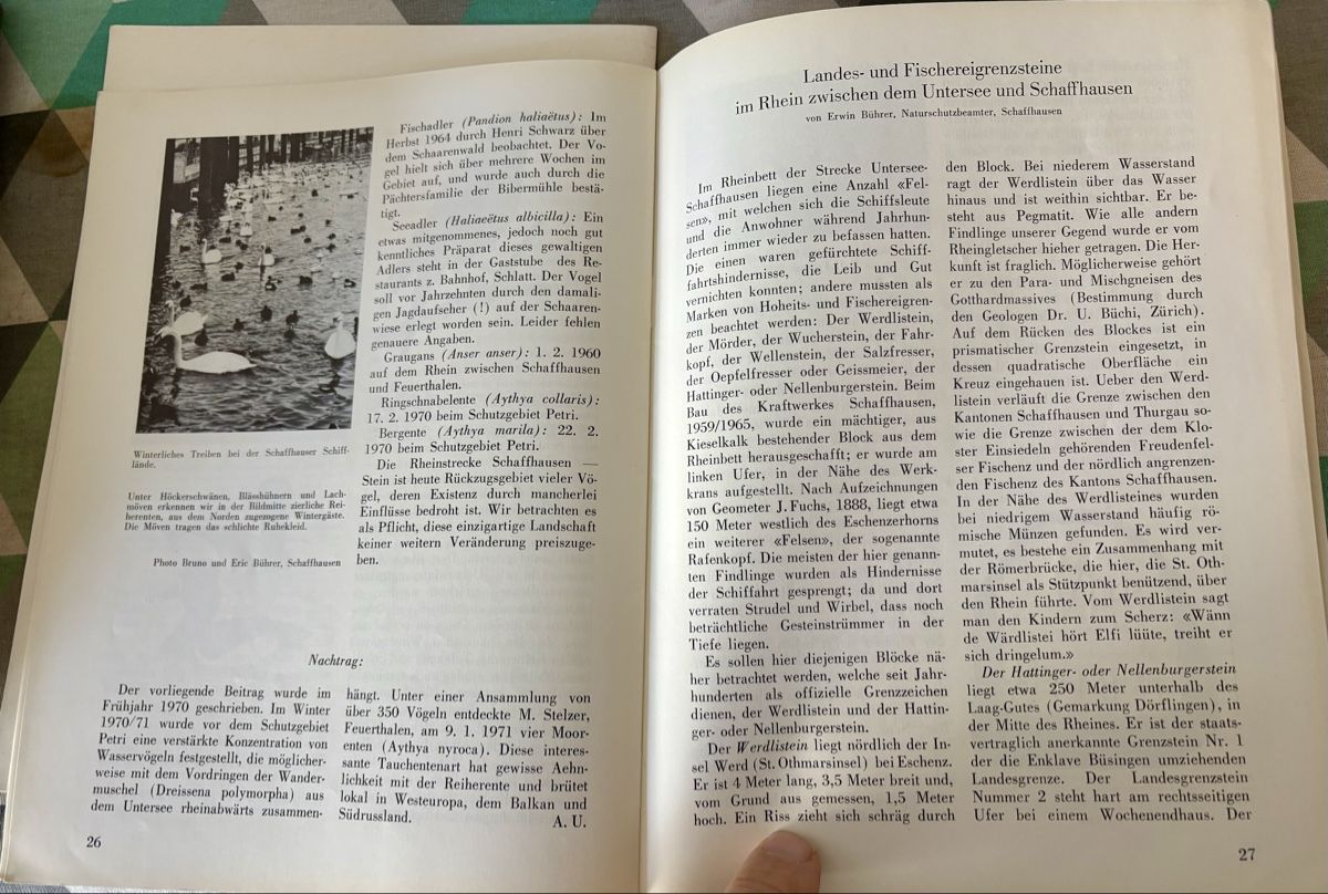 Rheinreise Schaffhausen bis Stein am Rhein 1970, 2 Hefte (Gebraucht) in ...