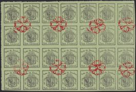 Kleiner Adler, Nr.5 im 28e-Bogen gestempelt mit Rosette