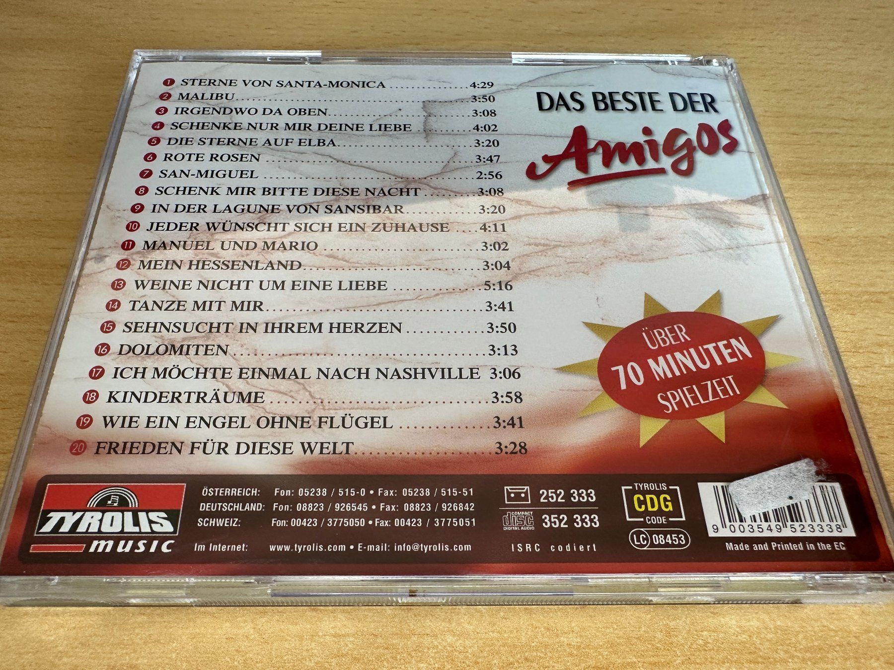 CDs: Amigos – Das Beste Der Amigos – Gebraucht aus Rikon im Tösstal von Alpenmutz 1