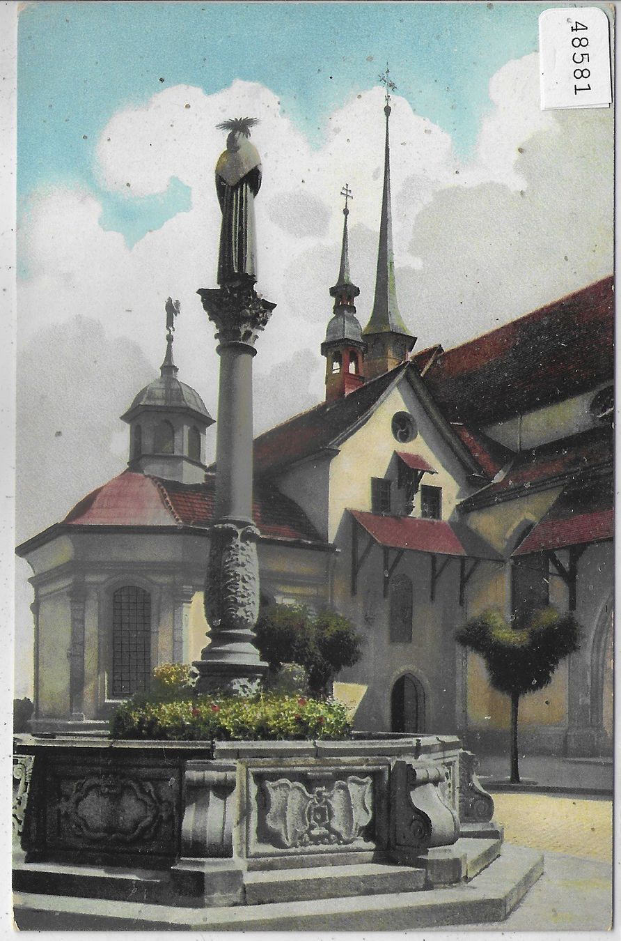 Cartoline postali: Alt-Luzern - Franziskanerplatz – Usato da Ettingen venduto da Kartenplanet