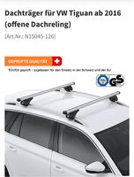 Dachträger für VW Tiguan ab 2016 (offene Dachreling)