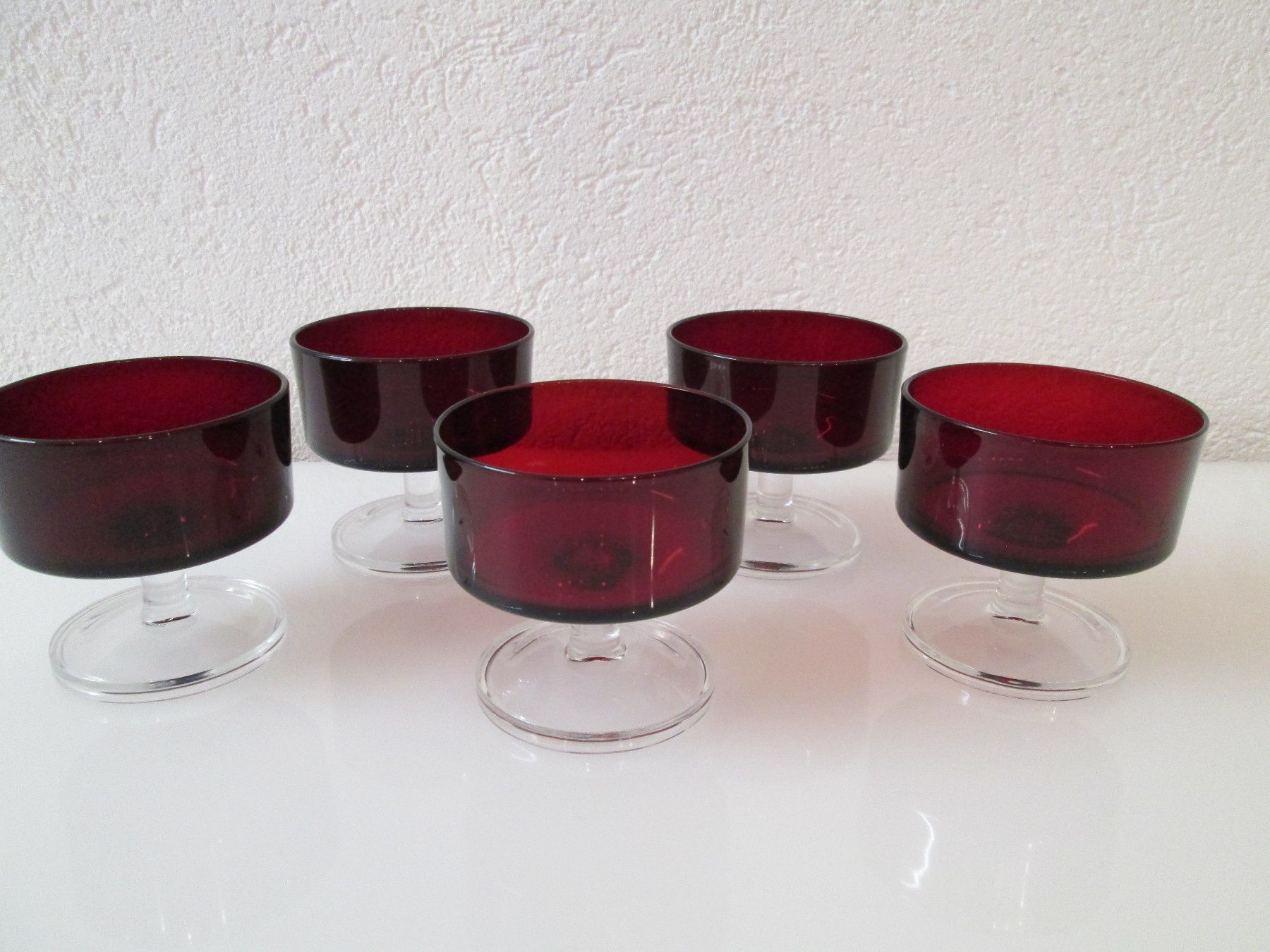 Bicchieri: 5 Fussschalen - Dessertschalen, Eisschalen – Usato da Movelier venduto da KRASI61 3