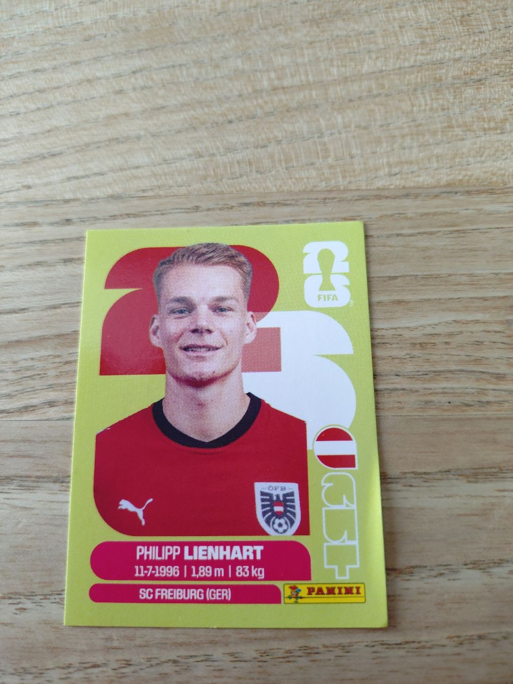 Panini Cartes à collectionner: Panini Sticker AUT 6  Philipp Lienhart – Neuf avec emballage d'origine à Steinmaur par Cinderella309