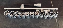 Steckschluesselsatz Nusskasten 10-20mm Vielteilig mit Knebel