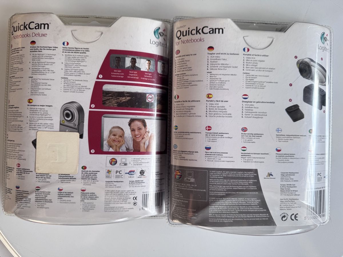 Logitech Webcam: Logitech QuickCam for Notebooks - two pieces - bargain! – Nuovo e nell'imballaggio originale da Viganello venduto da NicodemusRoger 1