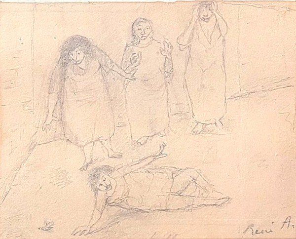 Dipinti: René Auberjonois  - petit dessin – Usato da Montmelon venduto da canelle-12 1
