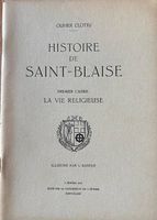 Histoire de Saint-Blaise - Premier cahier