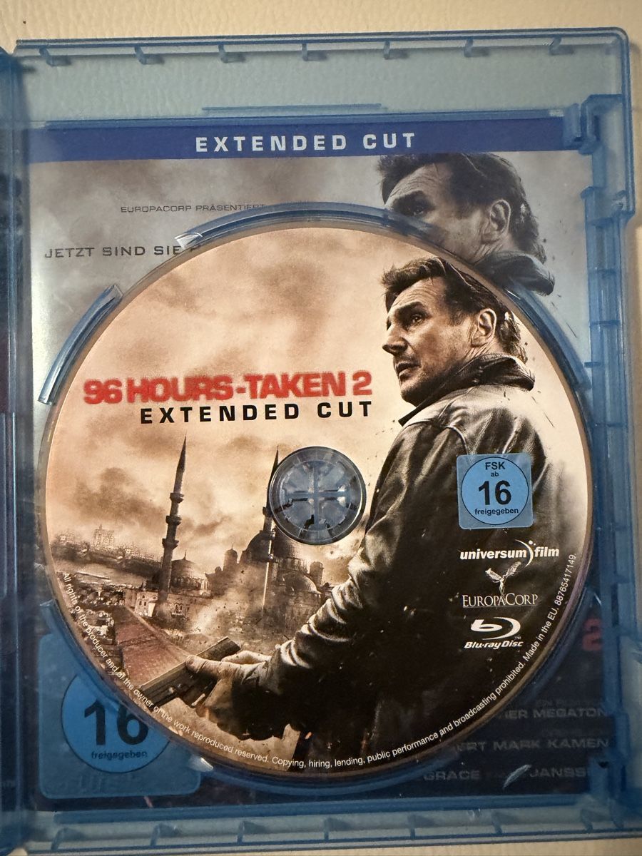 Tutti i DVDs: Blu-ray 96 Hours Taken 2 Extended Cut  – Usato da Rorschach venduto da mar_nl6c 1
