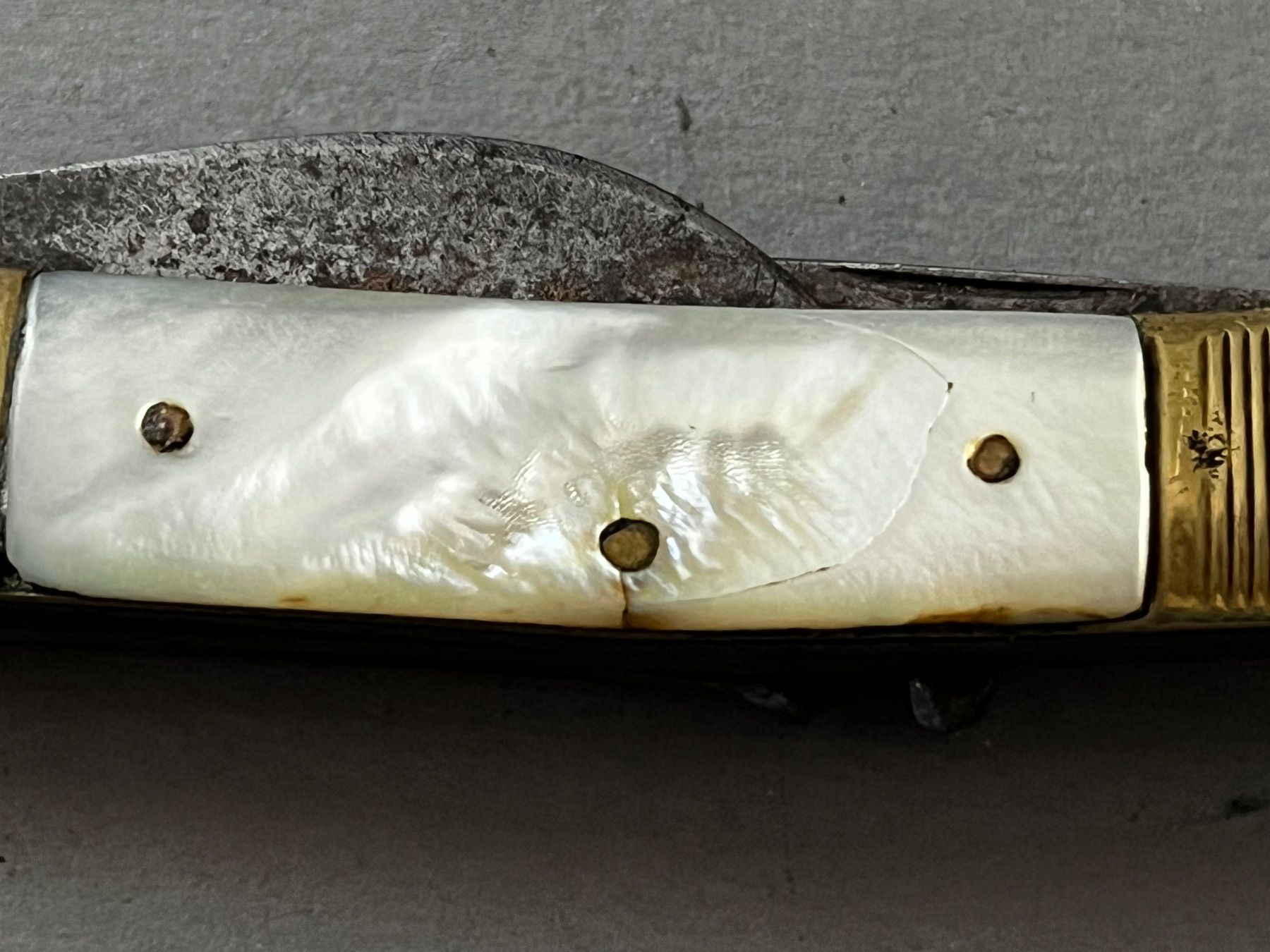 Solingen Coltelli tascabile: Antikes Perlmutt-Sackmesser 93 mm - selten – Usato da Zürich venduto da FV.vintage 4