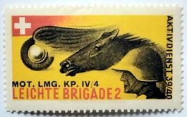 Soldatenmarke 2.WK, Mot Lmg Kp IV/4, Aufdruck, Wi Mot 13