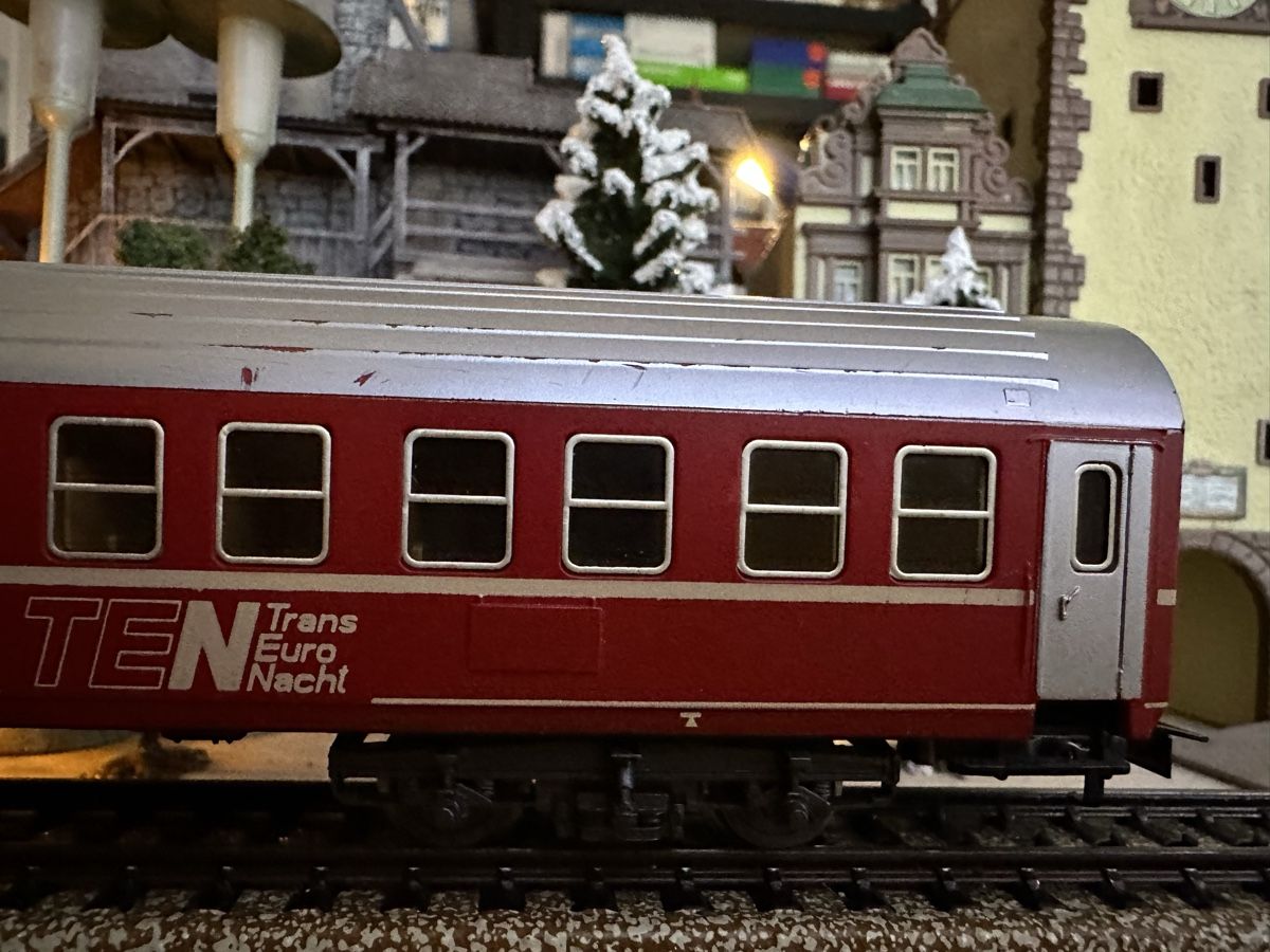 Märklin Modellini di ferrovie: Märklin 4150 DB TEN Sclafwagen – Usato da Lupsingen venduto da New-Haven 1