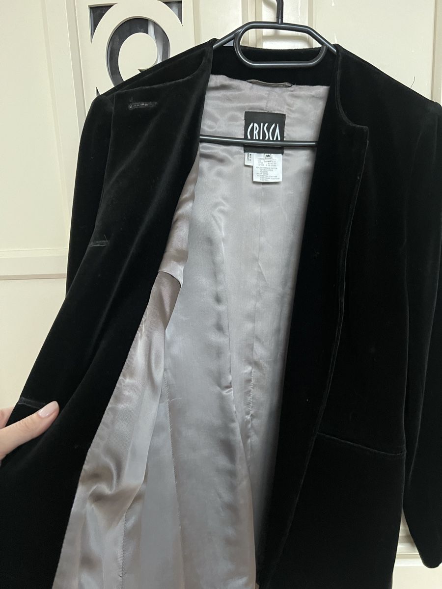 Completi & Tailleur: Longblazer aus Samt von Crisca, Gr 38 – Usato da Remigen venduto da lsp02 3