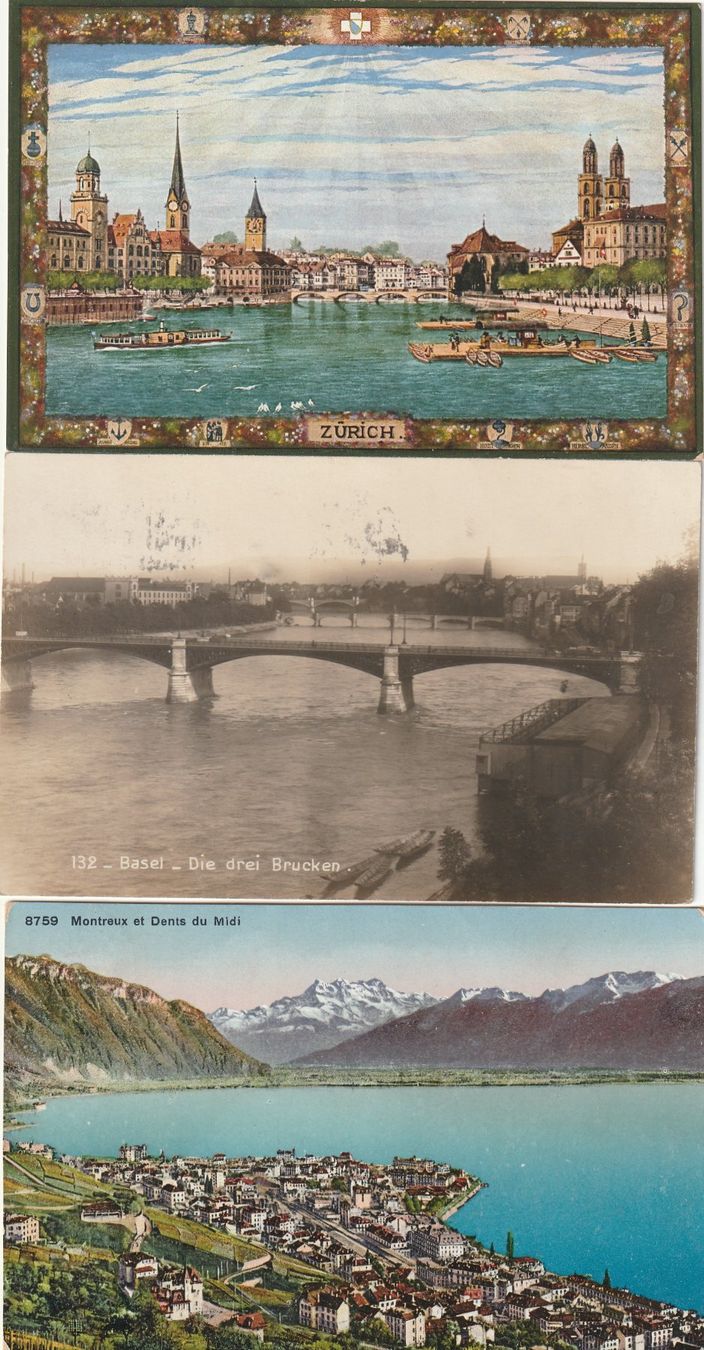 Cartoline postali: 15 verschiedene alte Ansichtskarten Schweiz – Usato da Rupperswil venduto da Ema10