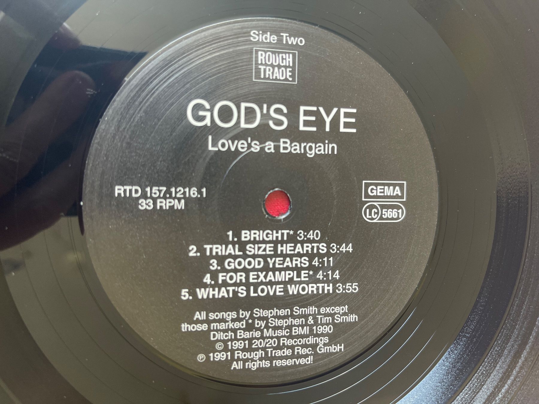 Vinyles: A489/GOD'S EYE Love's a Bargain – D'occasion à Frutigen par Philippe_jsp 2