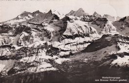 Wetterhorngruppe vom Brienzer Rothorn gesehen 1945