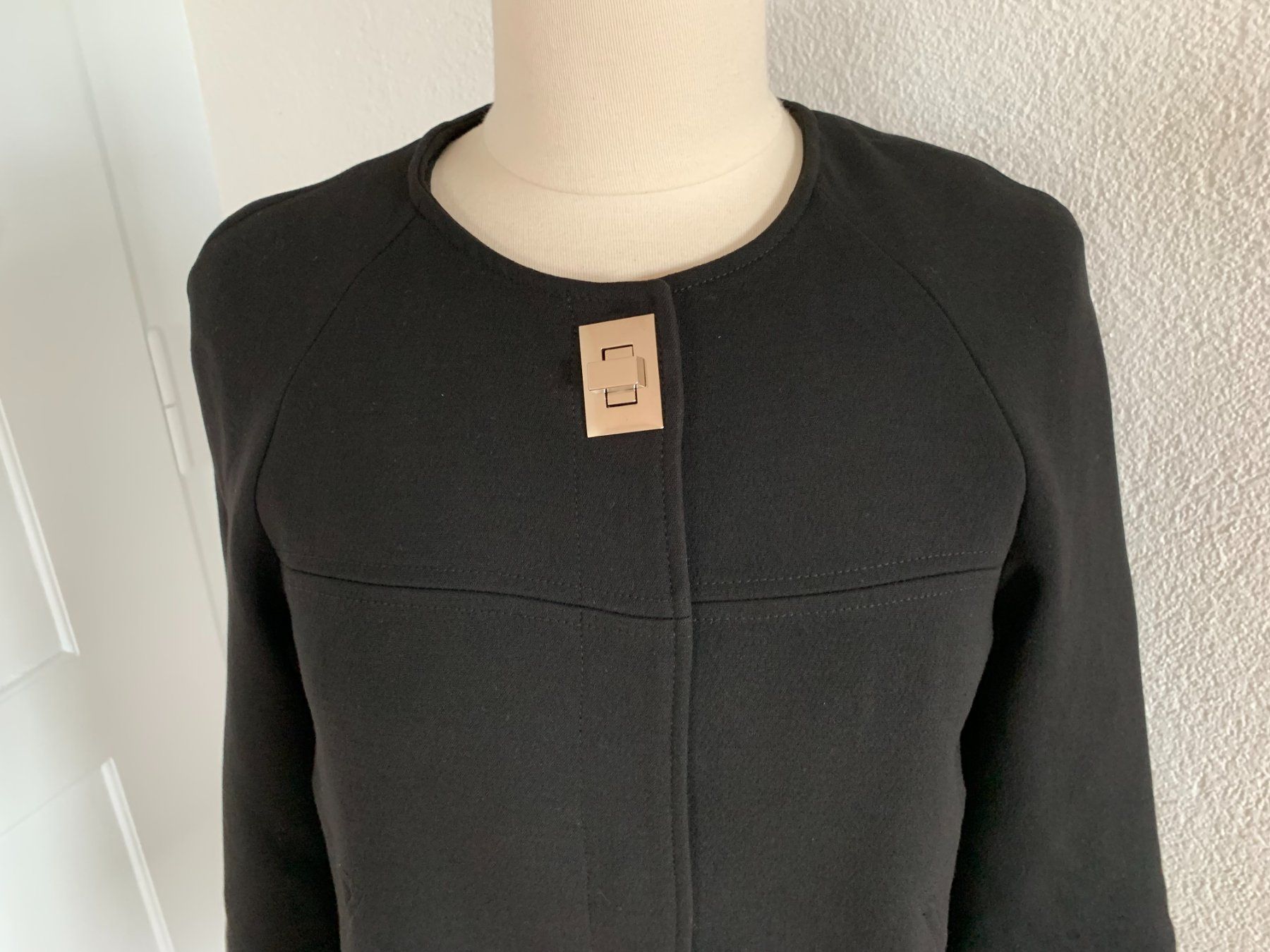 Cappotti: Damen Mantel mit 3/4 Aermeln, Gr. S, Schwarz – Usato da Worb venduto da farben20zauber 1