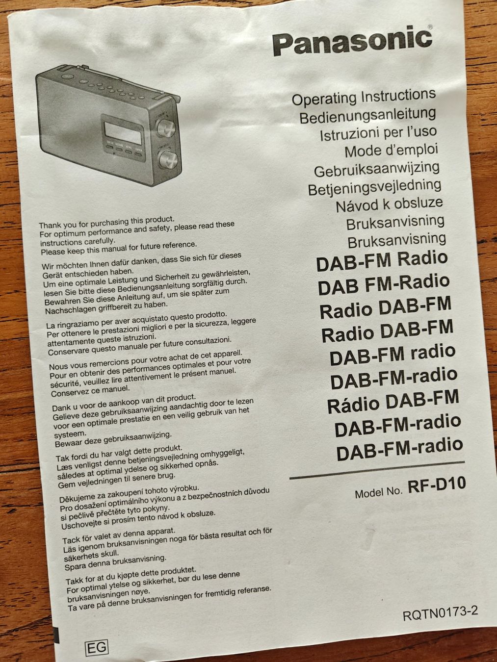 Panasonic Radios: DAB-FM Radio, Panasonic – Gebraucht aus Wabern von lavendel06 4
