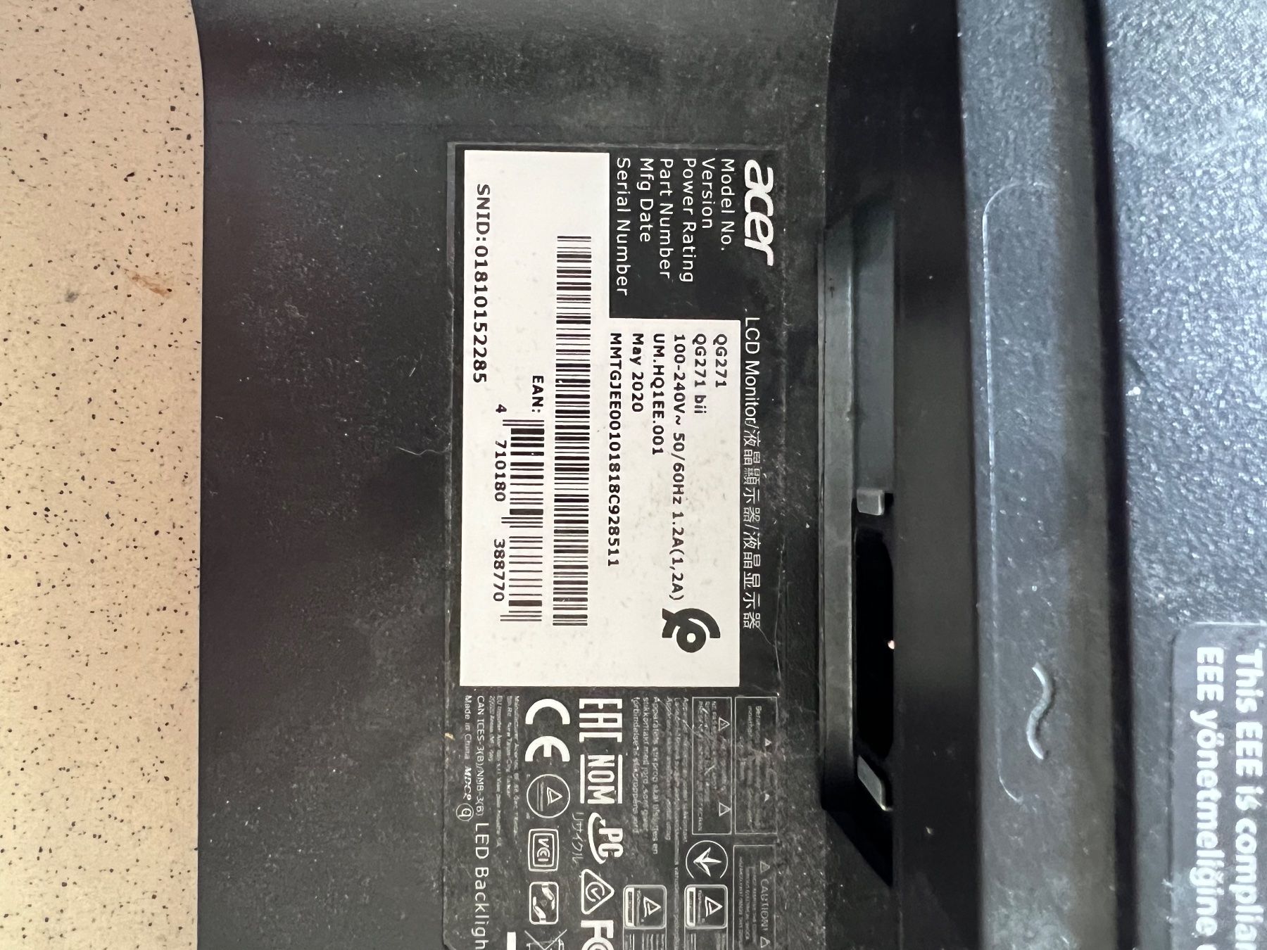 Monitore: Ecran d'ordinateur ACER – Gebraucht aus Villars-sur-Glâne von jat_s99z 1