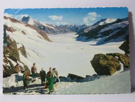 Jungfraujoch mit Aletschgletscher  1963