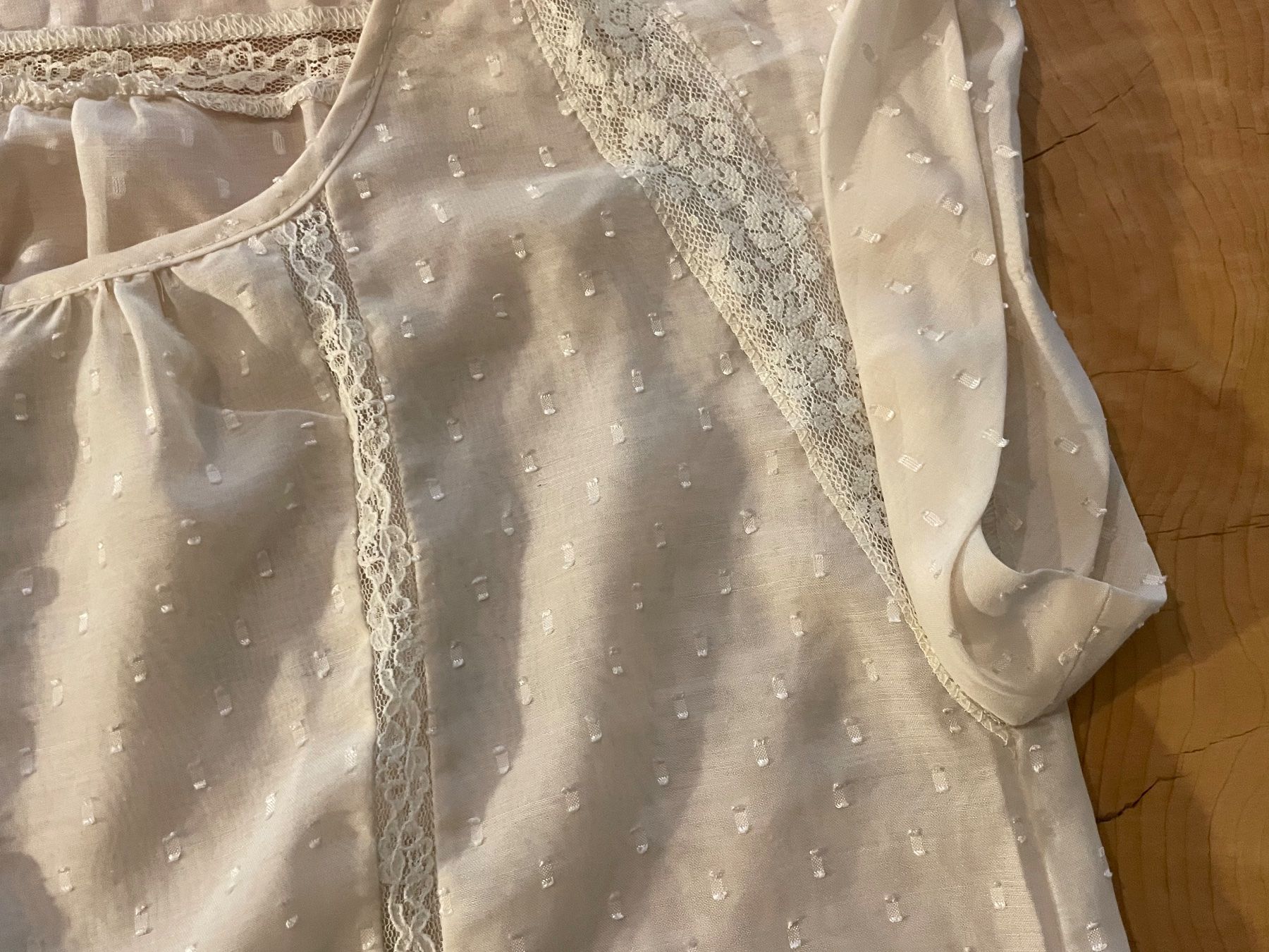 Mango Blusen: Ravissante blouse dentelle MANGO beige | Spitzenbluse Gr. S – Gebraucht aus Zürich von AnnaSa 4