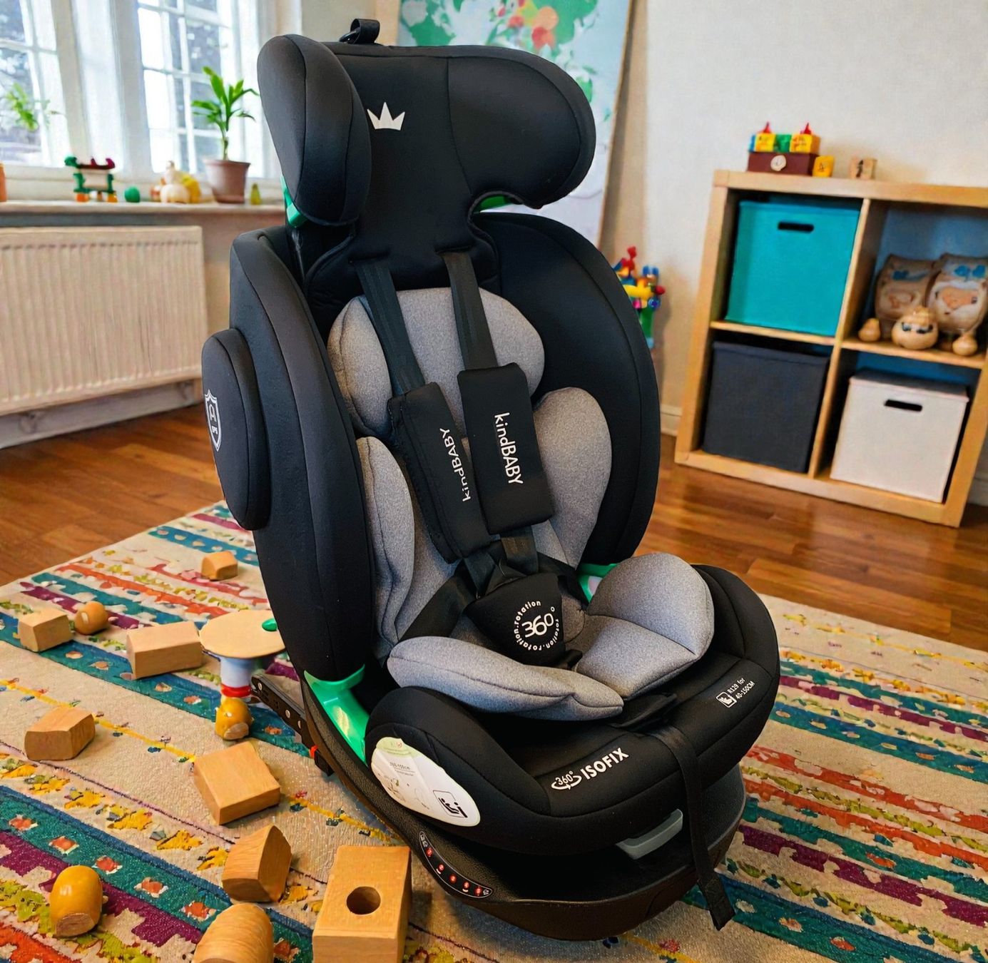 Auto-Kindersitze: ISOFIX Autositz iSize 40-150cm ECE R129 GRAU/SCHWARZ NEU – Neu und originalverpackt aus Bergdietikon von shopAgent 6