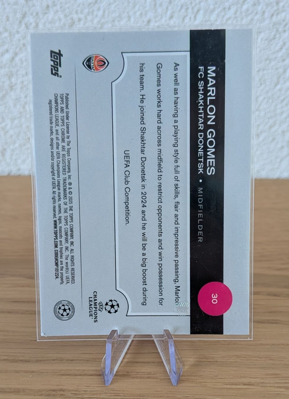 Topps Sammelbilder & Trading cards: Marlon Gomes RC /175 - Topps Chrome 25 – Neu (gemäss Beschreibung) aus Riddes von marioCro16 1