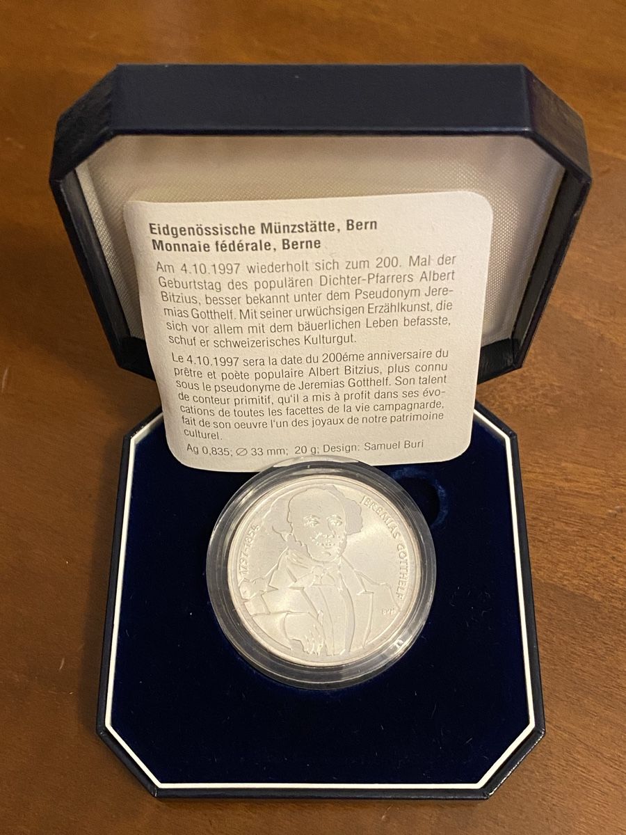 Tutti le monete: 20 Francs 1997. – Nuovo e nell'imballaggio originale da Genève venduto da Mar7319 2
