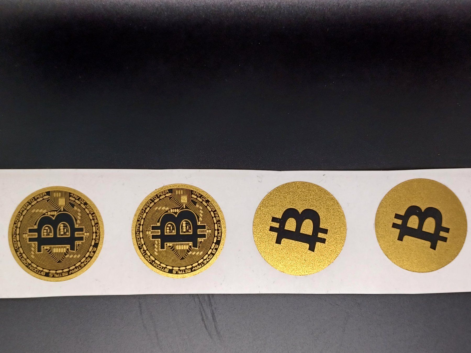 Sticker: Bitcoin Goldsticker BTC / 4er Set – Nuovo e nell'imballaggio originale da Turbenthal venduto da enjak 3