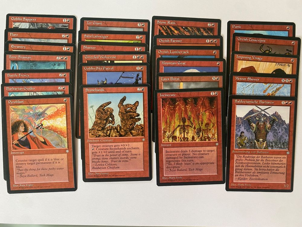 Ice Age - Full Set Common Cards Red (24) (Gebraucht) in Bonstetten für ...