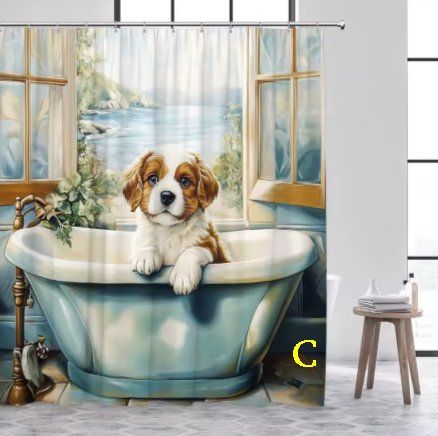 Tende: Duschvorhang Hund, Katze – Nuovo e nell'imballaggio originale da Amriswil venduto da Ravinvida 2