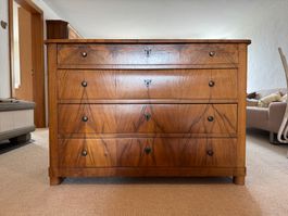 Kommode Nussbaum Biedermeier 118x87x59cm guter Zustand