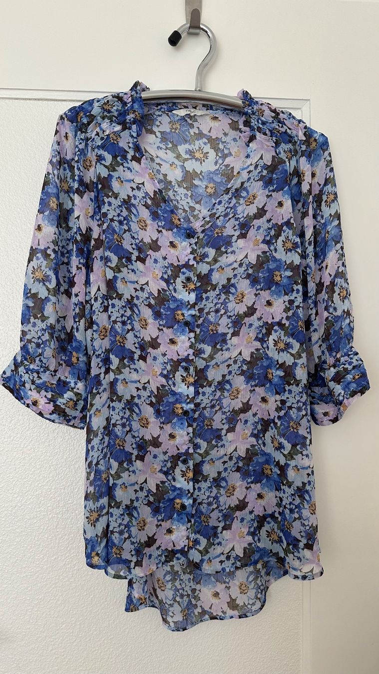 Next Camicette: Blouse florale bleu et lilas – Usato da Biel/Bienne venduto da lor_7yjm