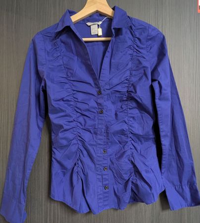 Chemise bleue H&M taille 34 froncée
