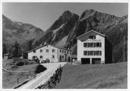GRUSS vom HOTEL FORCLAZ, alte AUTOS 1935