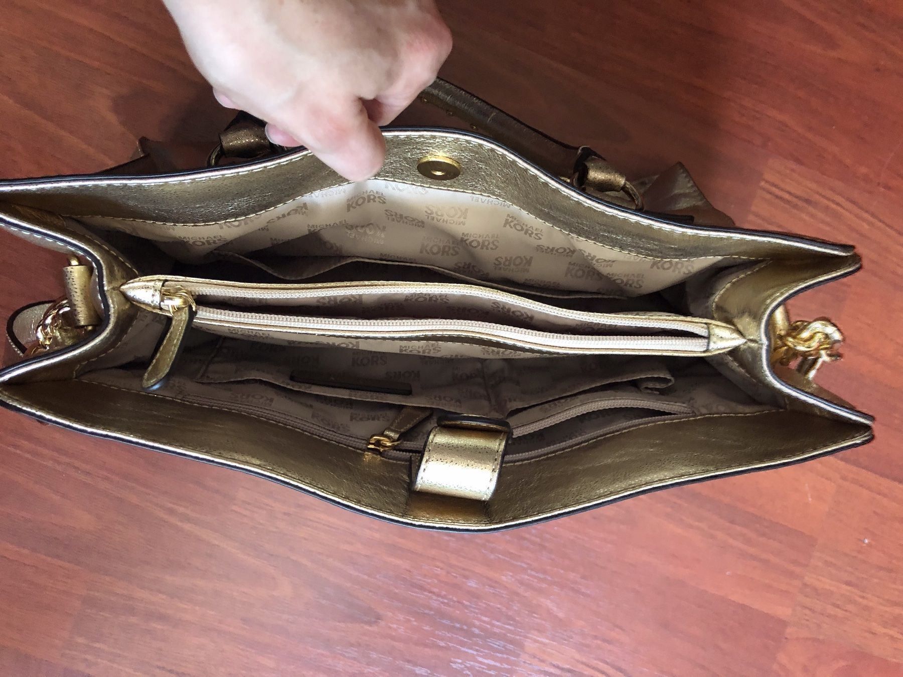 Michael Kors Borse da donna: Michael Kors Ledertasche Gold – Nuovo (secondo la descrizione) da Unterseen venduto da amj_zz7j 2