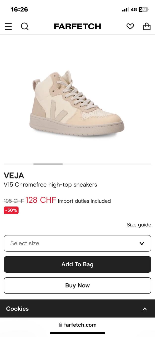 Veja Scarpe da uomo: Nagelneue VEJA V15 Leder Sneaker – Nuovo (secondo la descrizione) da Besazio venduto da lionheart63 9